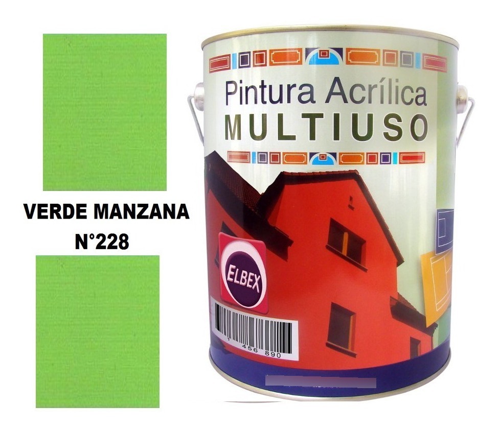 4lt Pintura Color Multiuso Elbex Pam 33 Colores A Eleccion - Imagen 10