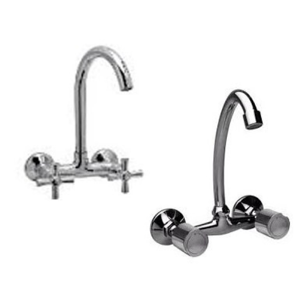 Mezcladora De Pared Pico Alto 20cm Italiana 5 Años De Grta