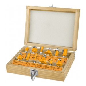Kit De 12 Fresas 12mm Ingco Akrt1221 Para Router
