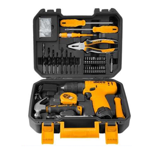 Kit Atornillador 12v Super Select 81 Piezas Ingco + Regalo