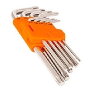 Jgo 9 Llaves Torx Largas T10-t50est.plástico Truper Torx