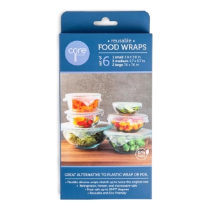 Envoltorios Reutilizables Para Alimentos, 6 Piezas