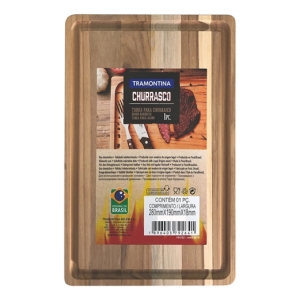 Tabla Rectangular 33 X 20cm. Churrasco