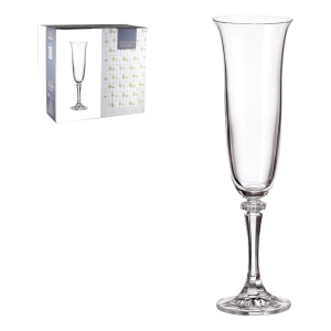 Pack 6 Copa De Cristal Flauta 175ml Branta Bohemia P G