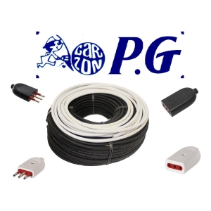 20mt De Alargue Armado Blanco O Negro Con Fichas P G