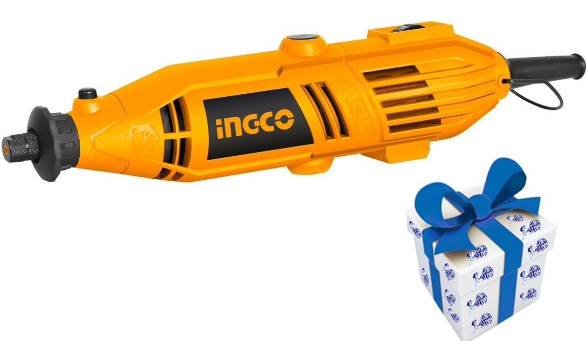 Mini Torno Rectificadora Ingco 130w Mg1308 Kit 49pzc +regalo
