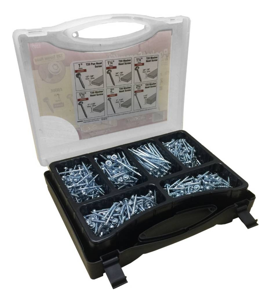 Kit Tornillos Torx 700 U 6 Medidas 2 Puntas Torx Milescraft