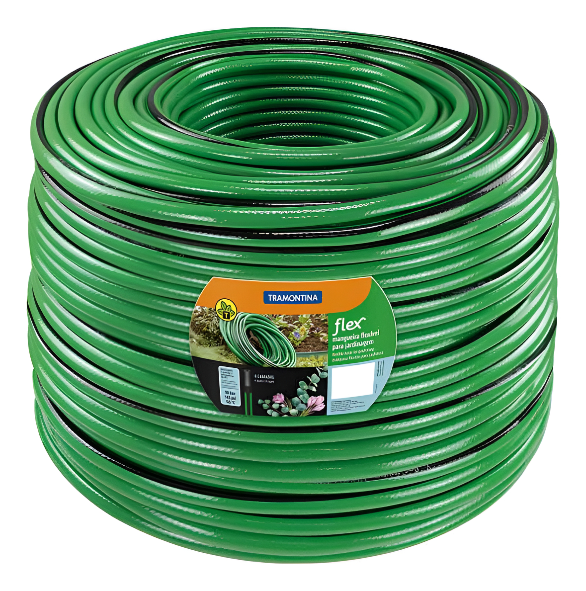 Manguera P/ Jardín 12m 1/2'' Verde Y Negra Tramontina 79165