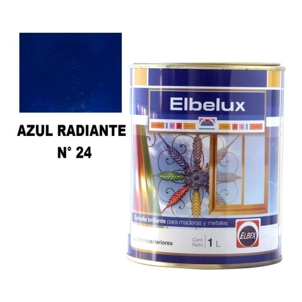 1lt Esmalte Sintetico Brillante Elbelux Elbex 32 Colores - Imagen 18