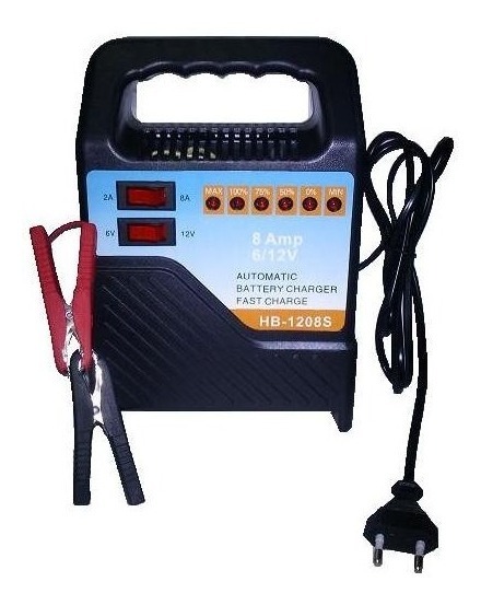 Cargador De Bateria 6v - 12v 8 Amperes Cb612