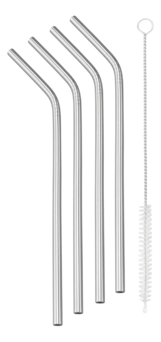 Sorbito Pajilla Acero Inoxidable 4 Un Cepillo Tramontina