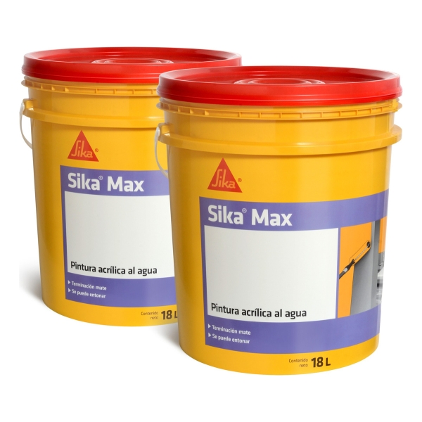 18l + 18 Pintura Mate Sika Sikamax Interior Y Techos