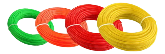 Tanza Bordeadora 2.4x238mtrs 1.36kg Cuadrada Naranja Wokin