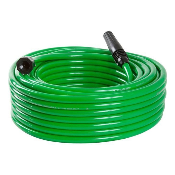 Rollo De Manguera Jardin Slim Verde 30mtrs Con Puntero P G