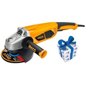 Amoladora Angular Ingco Ag23508.2 180mm 7puLG 2350w + Regalo