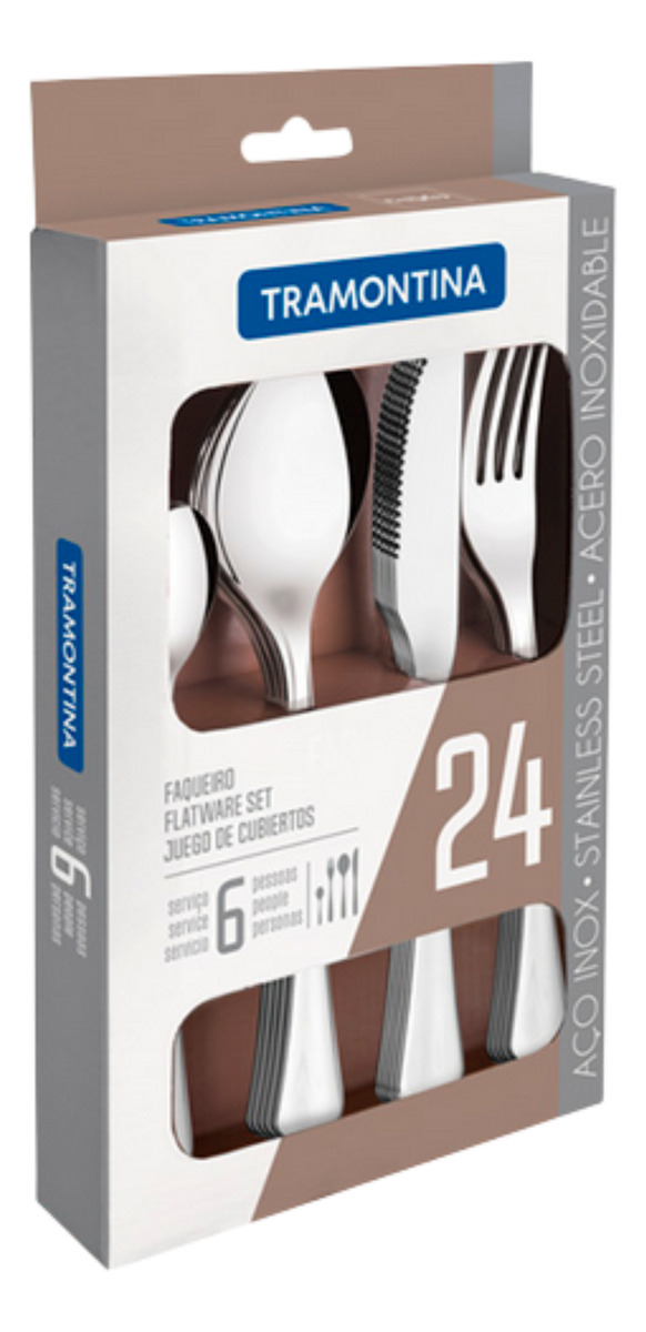 Cubiertos Pack X 24 Piezas Havana Tramontina 66945/003