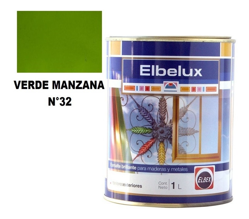 4lt Esmalte Sintetico Brillante Elbelux Elbex 32 Colores - Imagen 6