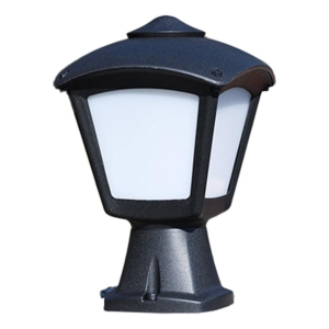 Farol Pedestal Colonial Op. Negro Ip55 Disma/roby