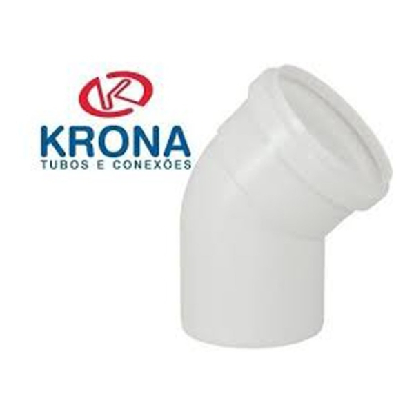 Codo De Pvc 100mm M-h 45 Grados 1.8mm De Grosor Krona