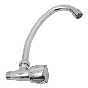 Canilla O Grifo Para Pared Pico Alto Volante Redondo