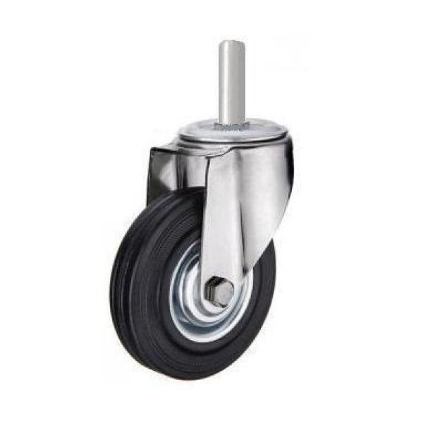 Set De 4 Ruedas Giratoria Con Perno Liso 100mm Código 147l