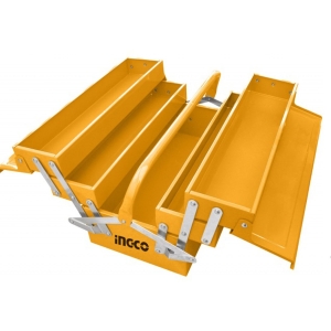 Caja Valija Para Herramientas De Metal 3 Estantes Ingco