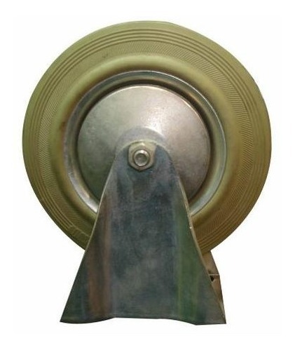 Set De 4 Ruedas De Goma Gris Con Base Fija 75mm Código Rg75f