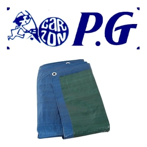 Lona Tipo Carretiero De Pvc Impermeable 3mt X 4mt Verde/azul