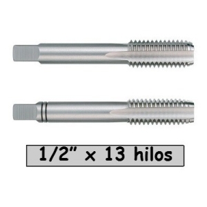Juego Set De 2 Piezas De Macho 1/2 Pulgada X 13 Hilos M12p13