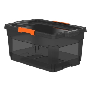 Caja Organizadora En Ppl Ahumado 60 Litros Tramontina