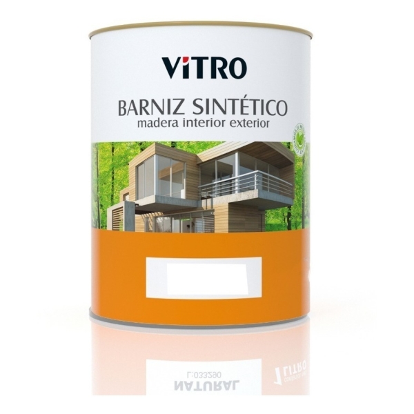 4lt Barniz Sintetico Natural Mate Interior Exterior Vitro