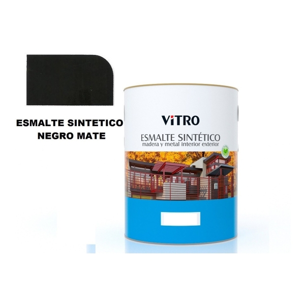1/2lt Pintura Esmalte Sintético Mate Sin Brillo Vitro - Imagen 2
