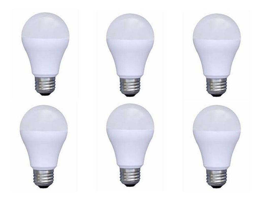 Pack 6 Lamparas Led 9w Luz Fría Blanca E27 Edison Clase A+