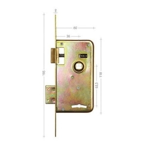 Cerradura De Seguridad Msa Modelo 30s 2 Llaves