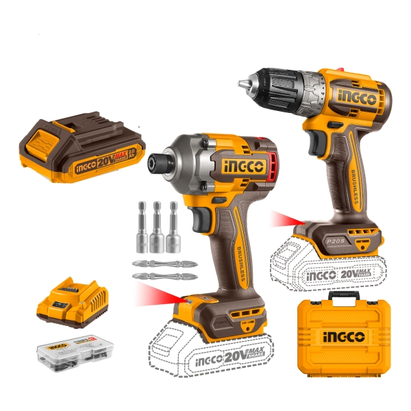 Set Atornillador De Impacto + Atornillador + 2 Bat + Valija