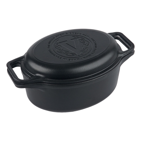 Olla Hierro Ovalada Esmaltada Victoria 5,7 L Dutch Oven Tapa