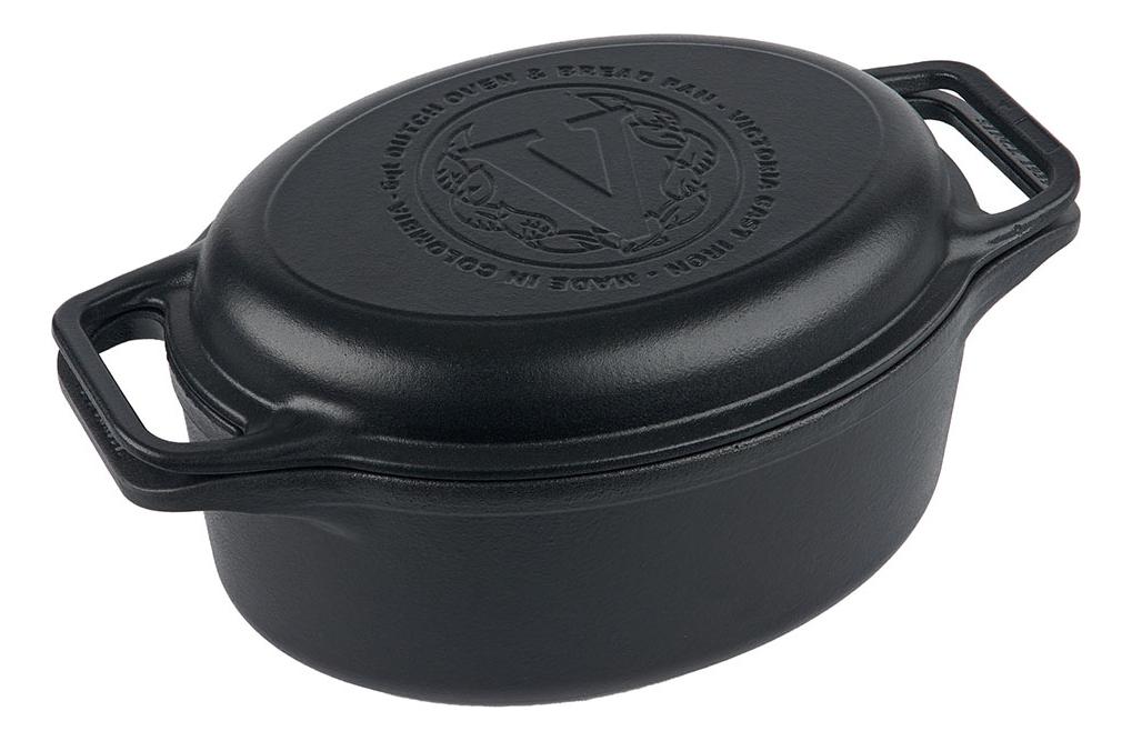 Olla Hierro Ovalada Esmaltada Victoria 5,7 L Dutch Oven Tapa