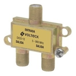 Conector Div.coaxial 1 Ent,2 Sal.uhf/vhf/fm Volteck Dico