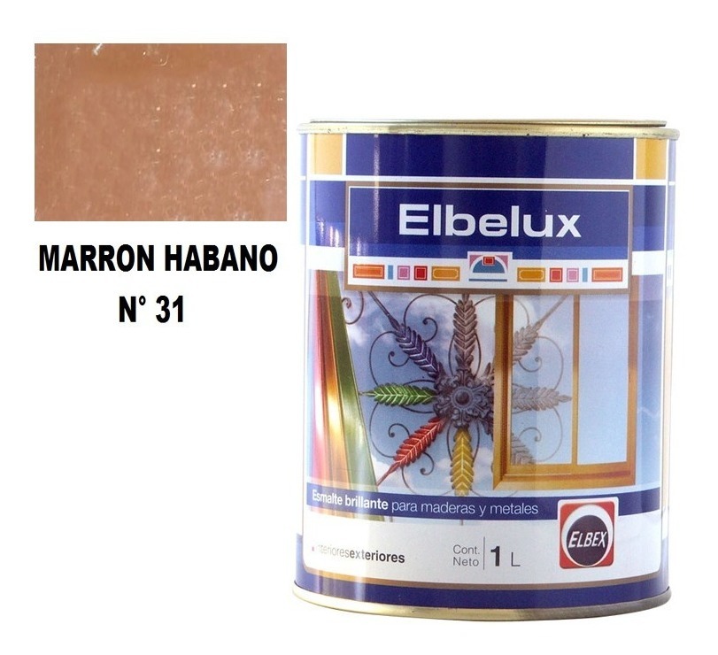 4lt Esmalte Sintetico Brillante Elbelux Elbex 32 Colores - Imagen 32