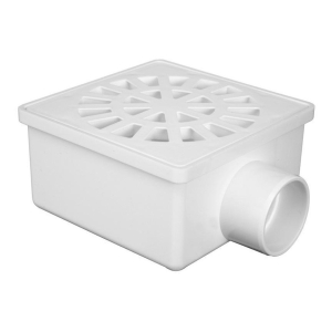 Pack 6 Cajas Sifonada Para Ducha 10x10x5cm 1 Salida Krona