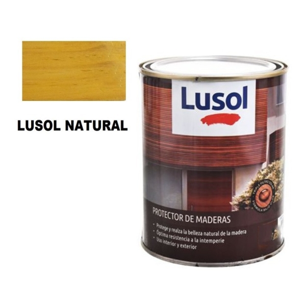 4l Protector Para Madera Interior Exterior Lusol En Colores! - Imagen 2