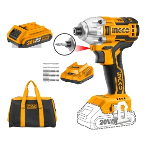 Atornillador De Impacto 1/4 Bateria 20v P20s Ingco + Regalo!