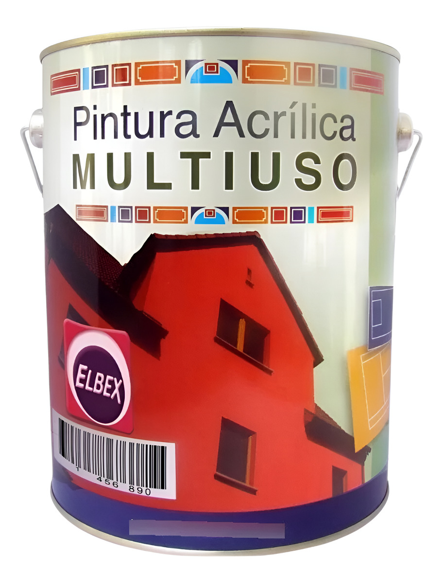 4lt Pintura Color Multiuso Elbex Pam 33 Colores A Eleccion