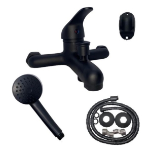 Monocomando Ducha Con Transferencia 4k 580g Negro P G