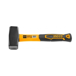 Maceta De Albañil Cabo De Fibra 1000g Ingco Hsth8802