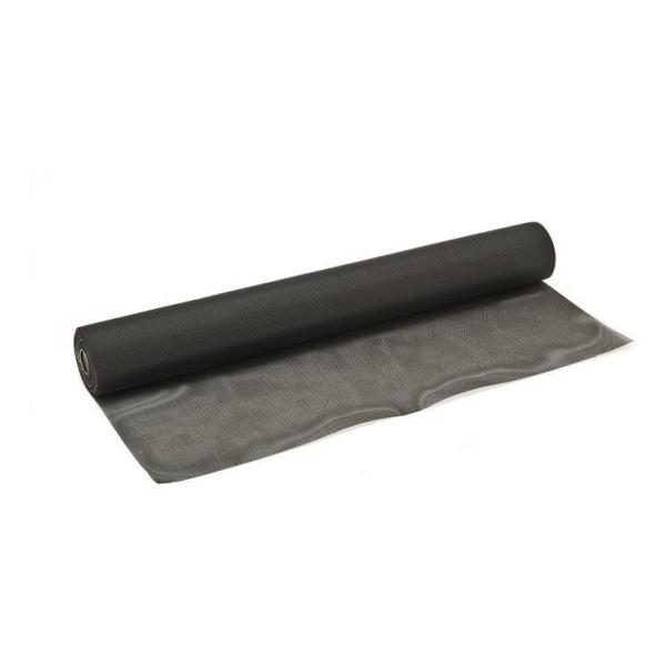 Rollo 1.0mt X 10mt De Tejido Mosquitero De Fibra Negro
