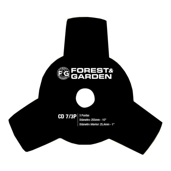 Cuchilla Para Desmalezadora Cd7/3p Forest Y Garden 255mm