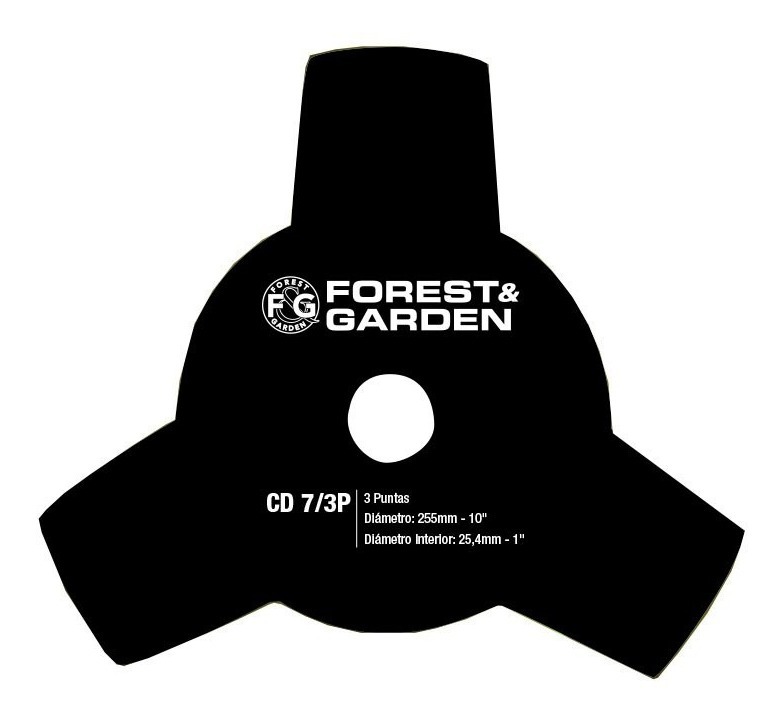 Cuchilla Para Desmalezadora Cd7/3p Forest Y Garden 255mm