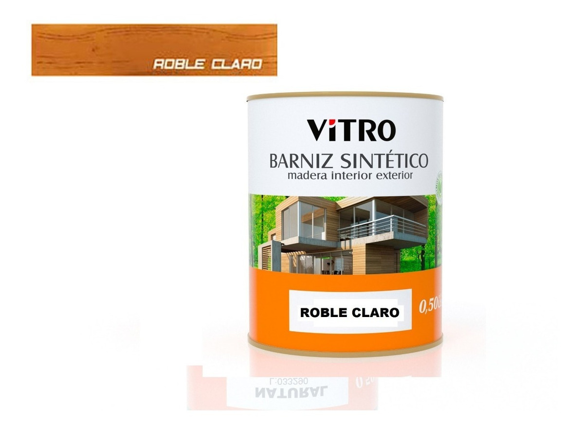 1/4lt Barniz Sintetico Con Color Interior Exterior Vitro