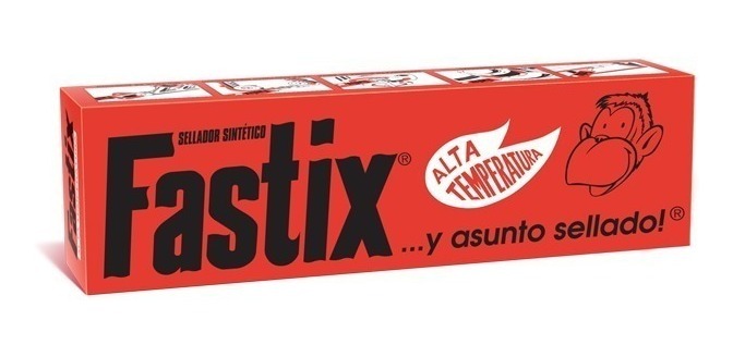 25g Sellador Sintético Para Alta Temperatura Rojo Fastix